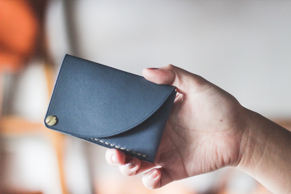 【minca】栃木レザーのカードケース パスケース 定期入れ 名刺入れ コンパクト/スライドカードケース/ブルー【雑貨 日用品 人気 おすすめ 】