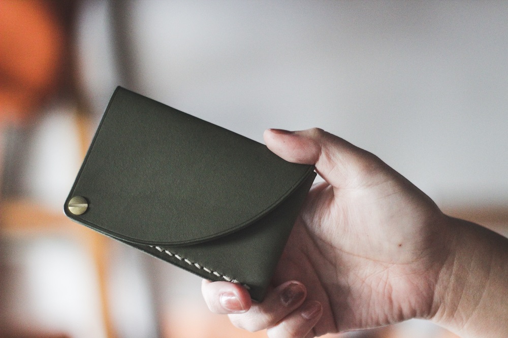 【minca】栃木レザーのカードケース パスケース 定期入れ 名刺入れ コンパクト/スライドカードケース/オリーブ【雑貨 日用品 人気 おすすめ 】