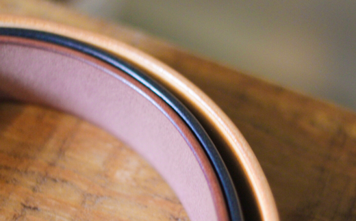 【minca】幅40mmベルト/34インチ  栃木レザーの希少な「ハーネスレザー」使用の贅沢な1枚革のレザーベルト オイルタイプ/キャメル/HL-B03/CAMEL　614【小物 ファッション 人気 おすすめ 】