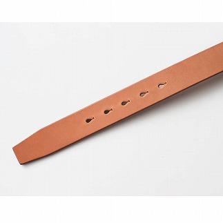 【minca】栃木レザーの希少な「ハーネスレザー」使用の贅沢な1枚革のレザーベルト/タン(生成)/幅35mm　HL-B02/TAN【32インチ 81.5cm】【小物 ファッション 人気 おすすめ 】