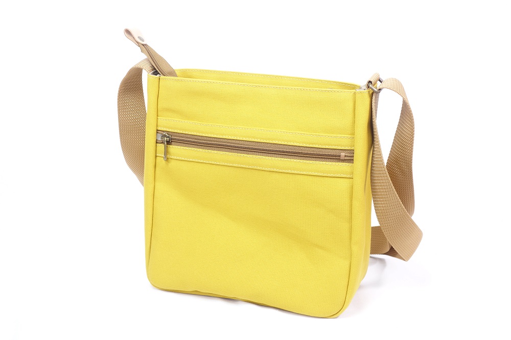 【いちひこ帆布】 縦ショルダー/イエロー【かばん ファッション 人気 おすすめ 】