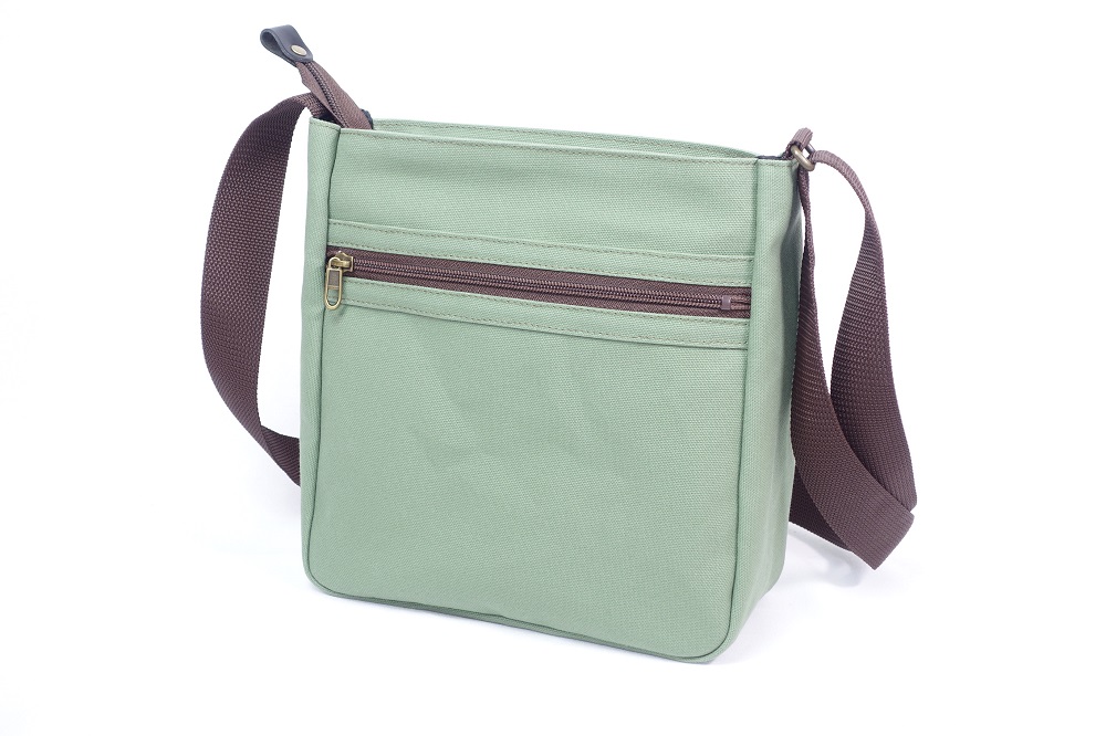 【いちひこ帆布】 縦ショルダー/グリーン【かばん ファッション 人気 おすすめ 】