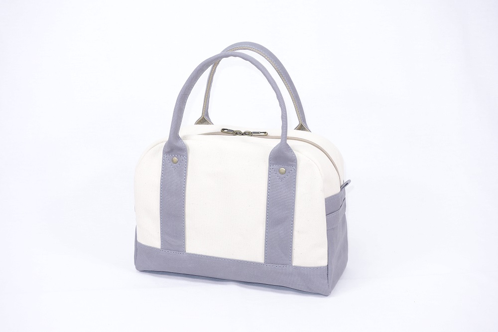 【いちひこ帆布】 ミニボストン/グレー【かばん ファッション 人気 おすすめ 】