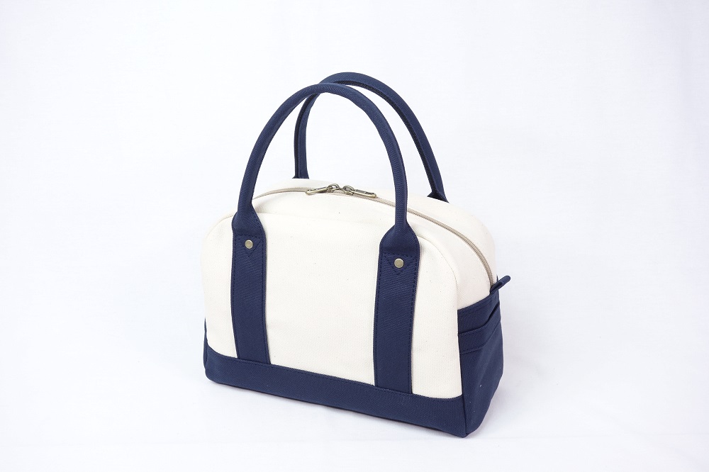 【いちひこ帆布】 ミニボストン/ネイビー【かばん ファッション 人気 おすすめ 】