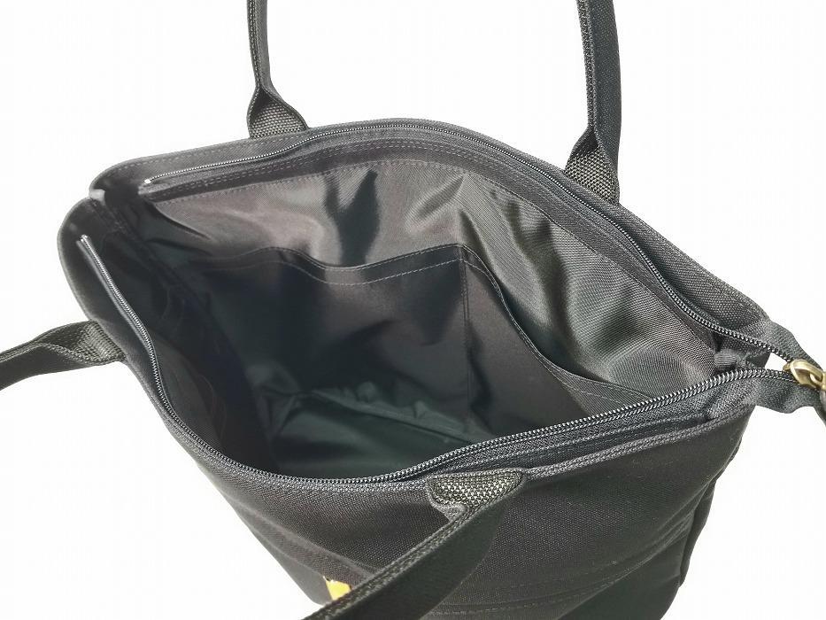 【いちひこ帆布】 ライントート/黒【かばん ファッション 人気 おすすめ 】