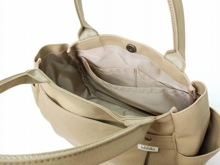 【いちひこ帆布】 マロンバッグ/ベージュ【かばん ファッション 人気 おすすめ 】