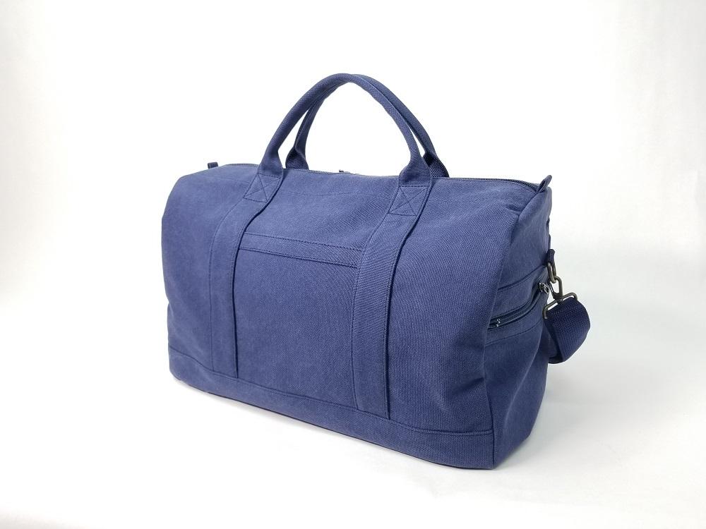 【いちひこ帆布】 トラベルボストン/ネイビー【かばん ファッション 人気 おすすめ 】