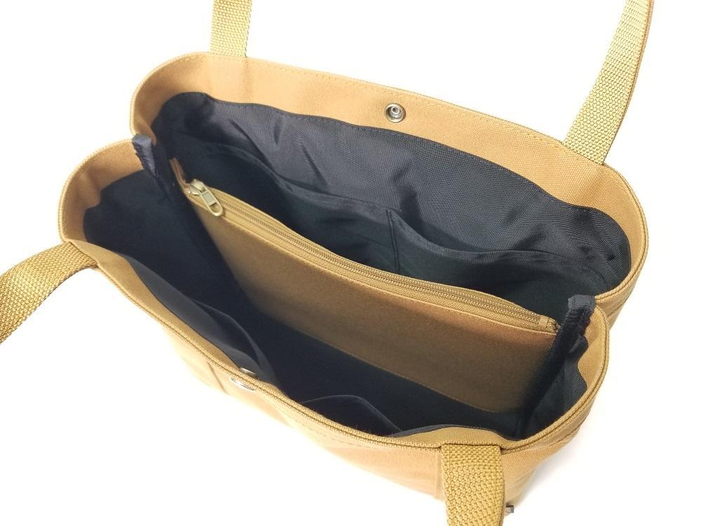 【いちひこ帆布】パーティショントート　キャメル【かばん ファッション 人気 おすすめ 】