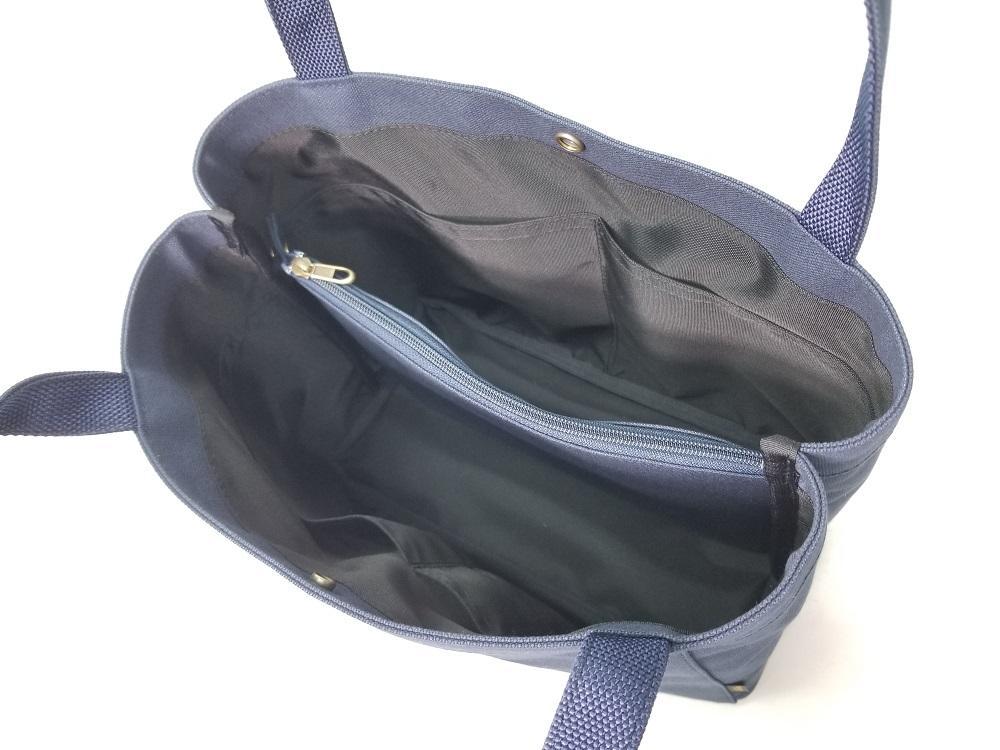 【いちひこ帆布】パーティショントート　ネイビー【かばん ファッション 人気 おすすめ 】