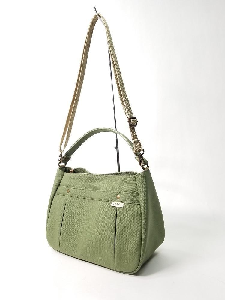 【いちひこ帆布】ワンハンドルショルダー　カーキ【かばん ファッション 人気 おすすめ 】
