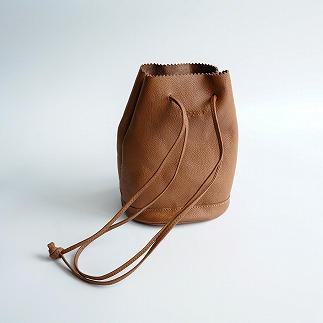 【レザー巾着】Drawstring bag　カラー：Red Brown【かばん ファッション 人気 おすすめ 】