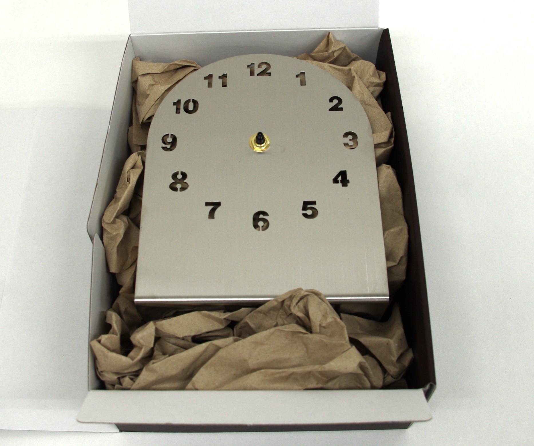 ステンレス 置き時計 針ブラック インテリア モダン スタイリッシュ 時計【雑貨 日用品 人気 おすすめ 】