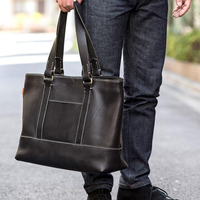 【全6色】栃木レザーのトートバッグ A4サイズ パソコン 肩掛け ビジネスにもカジュアルにも/Tote bag 04/タン/minca　403【かばん ファッション 人気 おすすめ 】