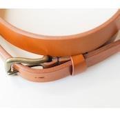 【minca】幅35mmベルト/32インチ  栃木レザーの希少な「ハーネスレザー」使用の贅沢な1枚革のレザーベルト/キャメル/HL-B02/CAMEL/minca　555【小物 ファッション 人気 おすすめ 】