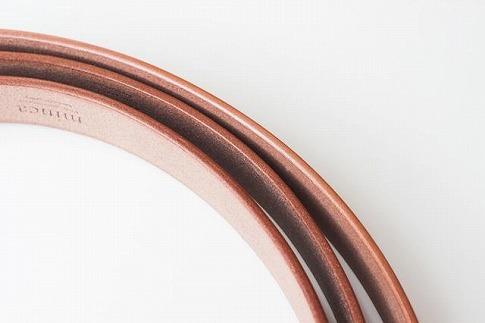 【minca】栃木レザーの希少な「ハーネスレザー」使用の贅沢な1枚革のレザーベルト/タン(生成)/幅30mm　HL-B01/TAN【40インチ101.5cm】【小物 ファッション 人気 おすすめ 】