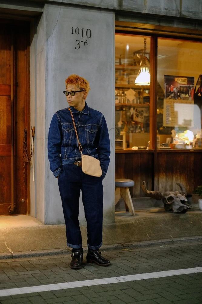 天神ワークス レザーサコッシュSP05【NAVY】【かばん ファッション 人気 おすすめ 】