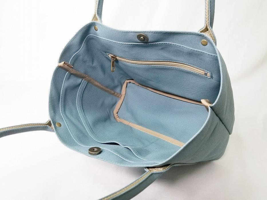 【いちひこ帆布】 ミニトート/水色【かばん ファッション 人気 おすすめ 】