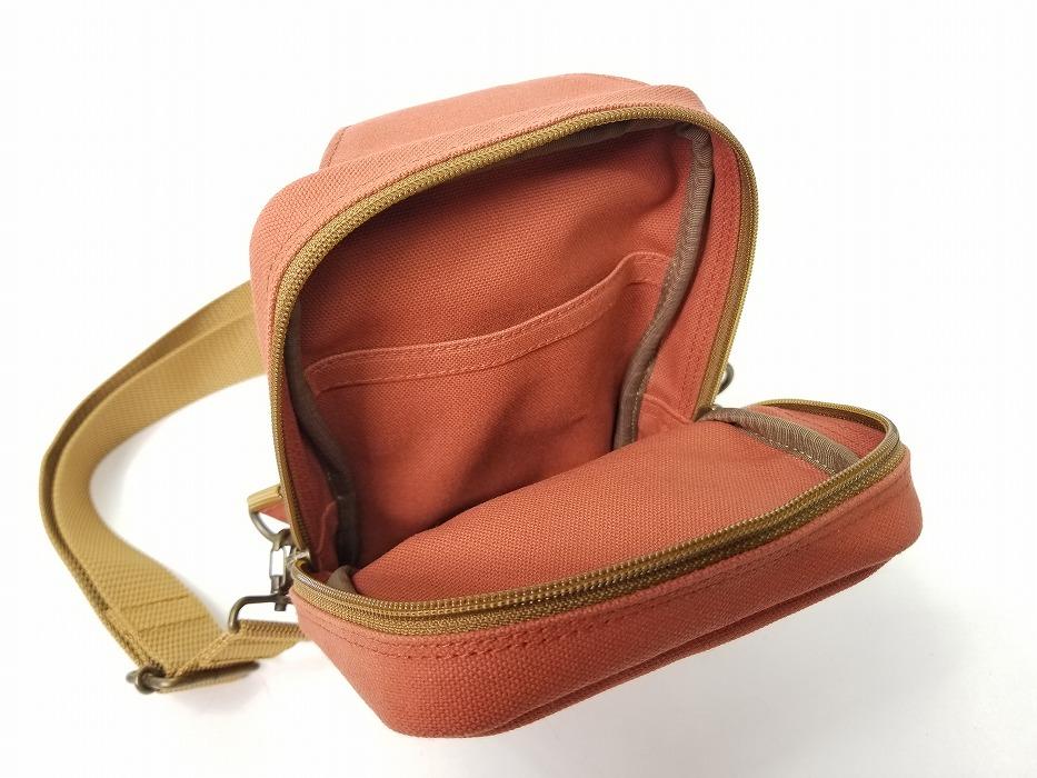 【いちひこ帆布】 ボディバッグ/レンガ【かばん ファッション 人気 おすすめ 】