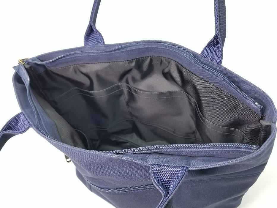 【いちひこ帆布】 ライントート/ネイビー【かばん ファッション 人気 おすすめ 】