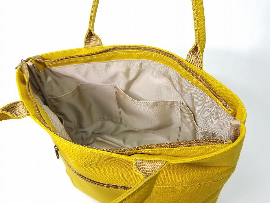 【いちひこ帆布】 ライントート/イエロー【かばん ファッション 人気 おすすめ 】