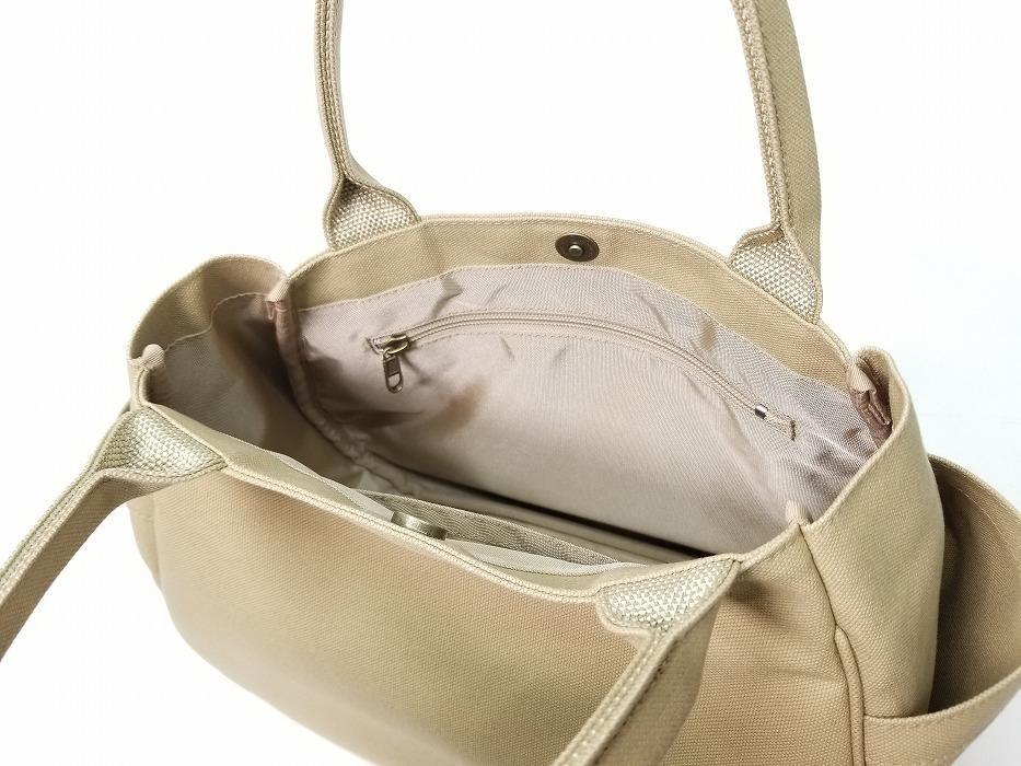 【いちひこ帆布】 マロンバッグ/ベージュ【かばん ファッション 人気 おすすめ 】