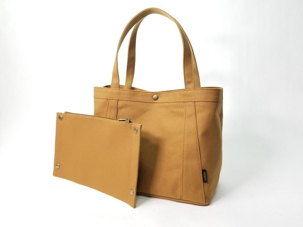 【いちひこ帆布】パーティショントート　キャメル【かばん ファッション 人気 おすすめ 】
