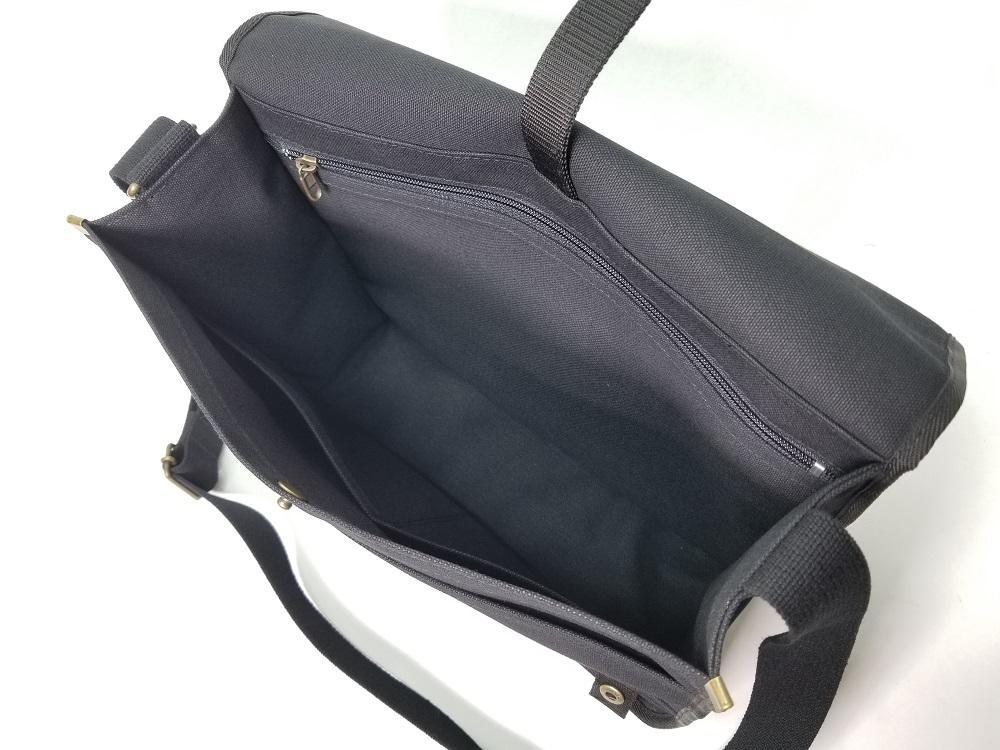 【いちひこ帆布】学生カバン　黒【かばん ファッション 人気 おすすめ 】