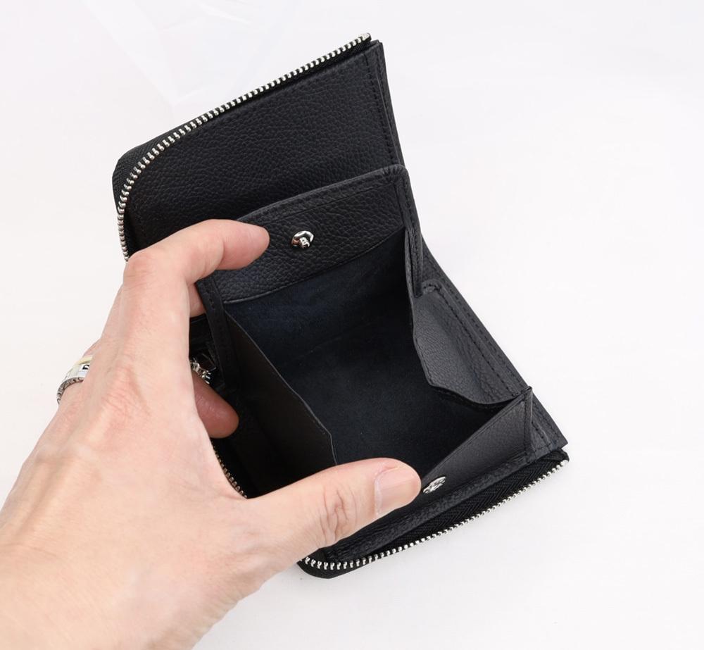 【短財布】Zip short wallet カラー：Black【雑貨 ファッション 人気 おすすめ 】