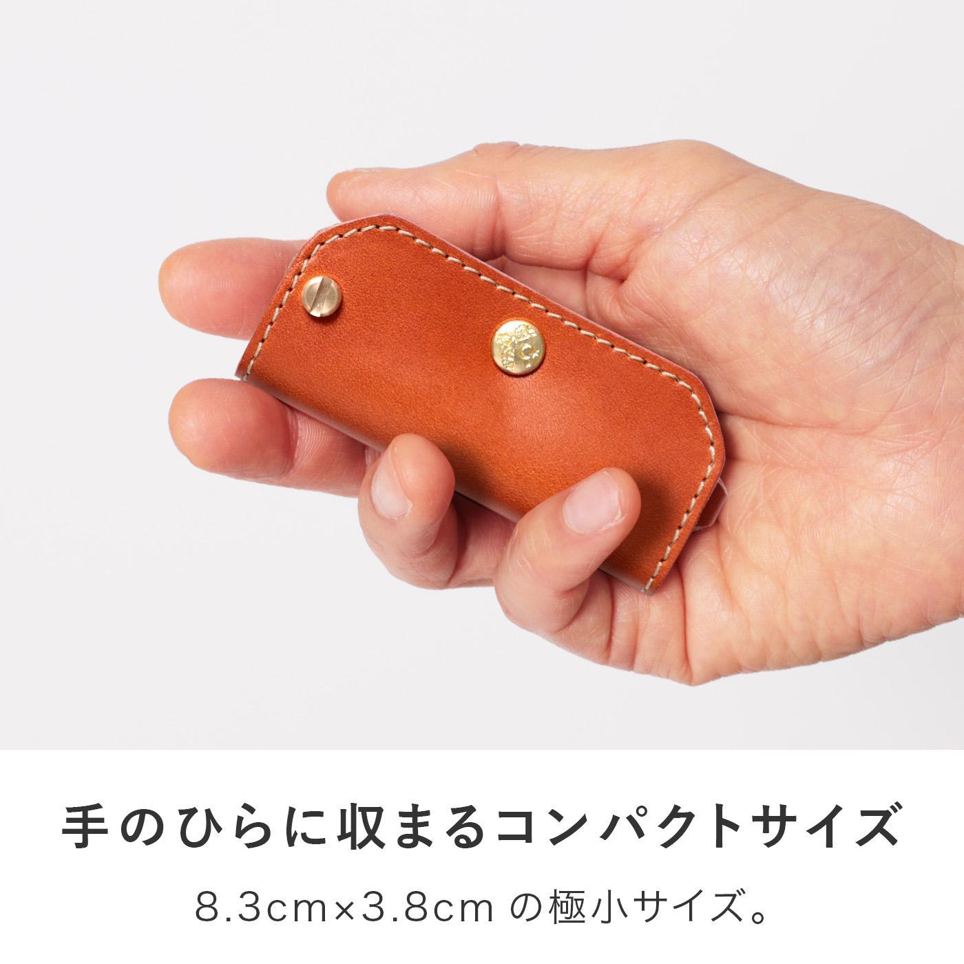 【ブラック(黒糸)】ミニキーケース -Edge- HUKURO 栃木レザー【小物 ファッション 人気 おすすめ 】