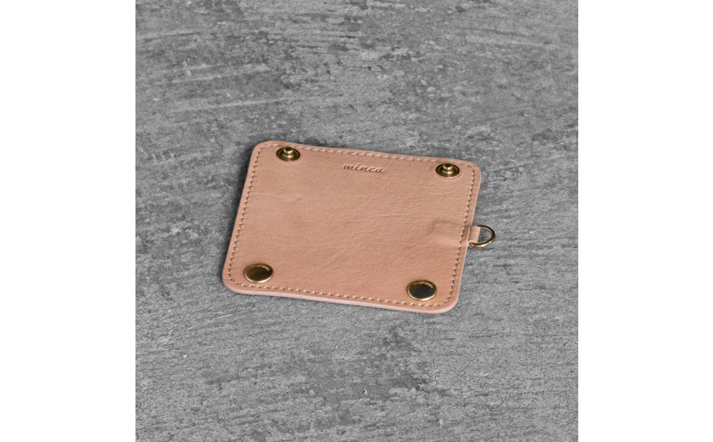 栃木レザー使用｜バッグの本革持ち手カバー 2個セット｜Handle cover｜チョコ｜minca（全7色）