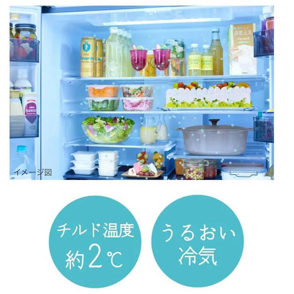 日立 冷蔵庫【標準設置費込み】 GZCタイプ 6ドア フレンチドア(観音開き) 670L『2025年度モデル』R-GZC67X-XH【ミラーモーブグレー】【生活家電 日用品 人気 おすすめ 】