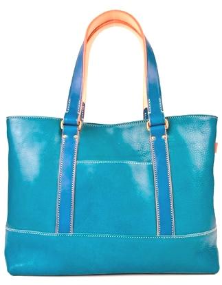 【全6色】栃木レザーのトートバッグ A4サイズ パソコン 肩掛け ビジネスにもカジュアルにも/Tote bag 04/ブルー/minca　403【かばん ファッション 人気 おすすめ 】