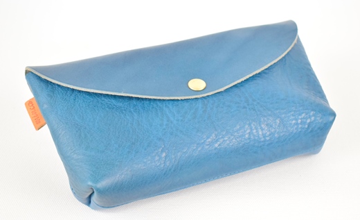 【全6色】栃木レザー ポーチ02M　小物入れ バッグの中もスッキリ 化粧ポーチ/Pouch　02/M/ブルー/minca　425【ファッション 人気 おすすめ 】