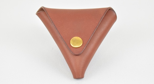 【minca】 栃木レザーの三角コインケース小 小銭入れ コンパクト 小さめ/Coin purse 01/チョコ　469【雑貨 ファッション 人気 おすすめ 】