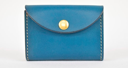 【minca】 栃木レザーのコインケース 小銭入れ カードも入る コンパクト/Coin purse 02/ブルー　475【雑貨 ファッション 人気 おすすめ 】