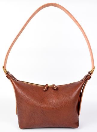 【minca】】栃木レザーのショルダーバッグ02M 斜めがけ コンパクトサイズ/Shoulder bag 02M/チョコ　533【かばん ファッション 人気 おすすめ 】