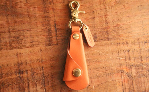 【minca】栃木レザーの真鍮靴ベラキーホルダー/シューホーン01/キャメル　641【雑貨 日用品 人気 おすすめ 】