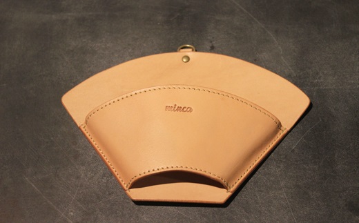 【minca】栃木レザーのコーヒーフィルターケース 自宅やキャンプシーンで ドリッパー のおともに/タン(生成)　653【日用品 人気 おすすめ 】