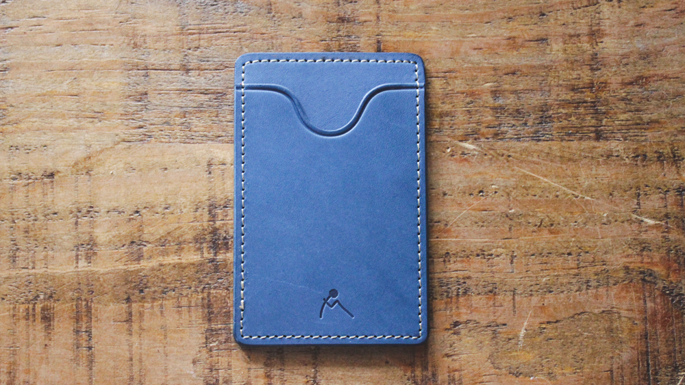 【minca】栃木レザーのタテ型パスケース 定期入れ パスホルダー01/ブルー　694【雑貨 日用品 人気 おすすめ 】