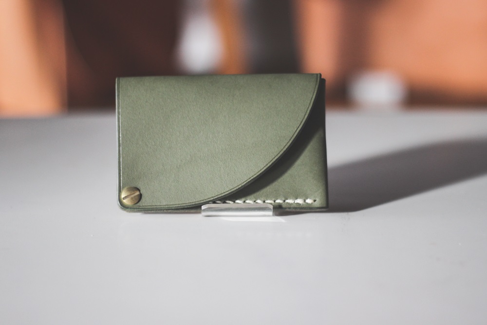 【minca】栃木レザーのカードケース パスケース 定期入れ 名刺入れ コンパクト/スライドカードケース/オリーブ【雑貨 日用品 人気 おすすめ 】