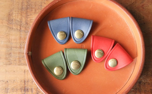 【minca】栃木レザーのコードホルダー2つ組*3セット/コードホルダー01/レッド,オリーブ,ブルー【玩具 雑貨 日用品 人気 おすすめ 】