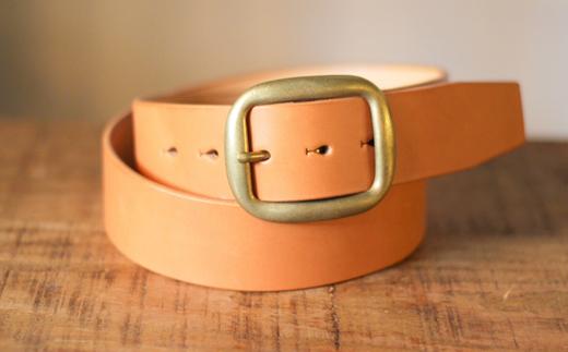 【minca】幅40mmベルト/32インチ  栃木レザーの希少な「ハーネスレザー」使用の贅沢な1枚革のレザーベルト オイルタイプ/キャメル/HL-B03/CAMEL　614【小物 ファッション 人気 おすすめ 】