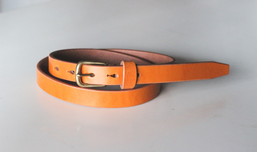 【minca】細幅20mmベルト/36インチ  栃木レザーの希少な「ハーネスレザー」使用の贅沢な1枚革のレザーベルト/キャメル/HL-B04/CAMEL【小物 ファッション 人気 おすすめ 】