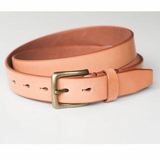 【minca】栃木レザーの希少な「ハーネスレザー」使用の贅沢な1枚革のレザーベルト/タン(生成)/幅30mm　HL-B01/TAN【40インチ101.5cm】【小物 ファッション 人気 おすすめ 】