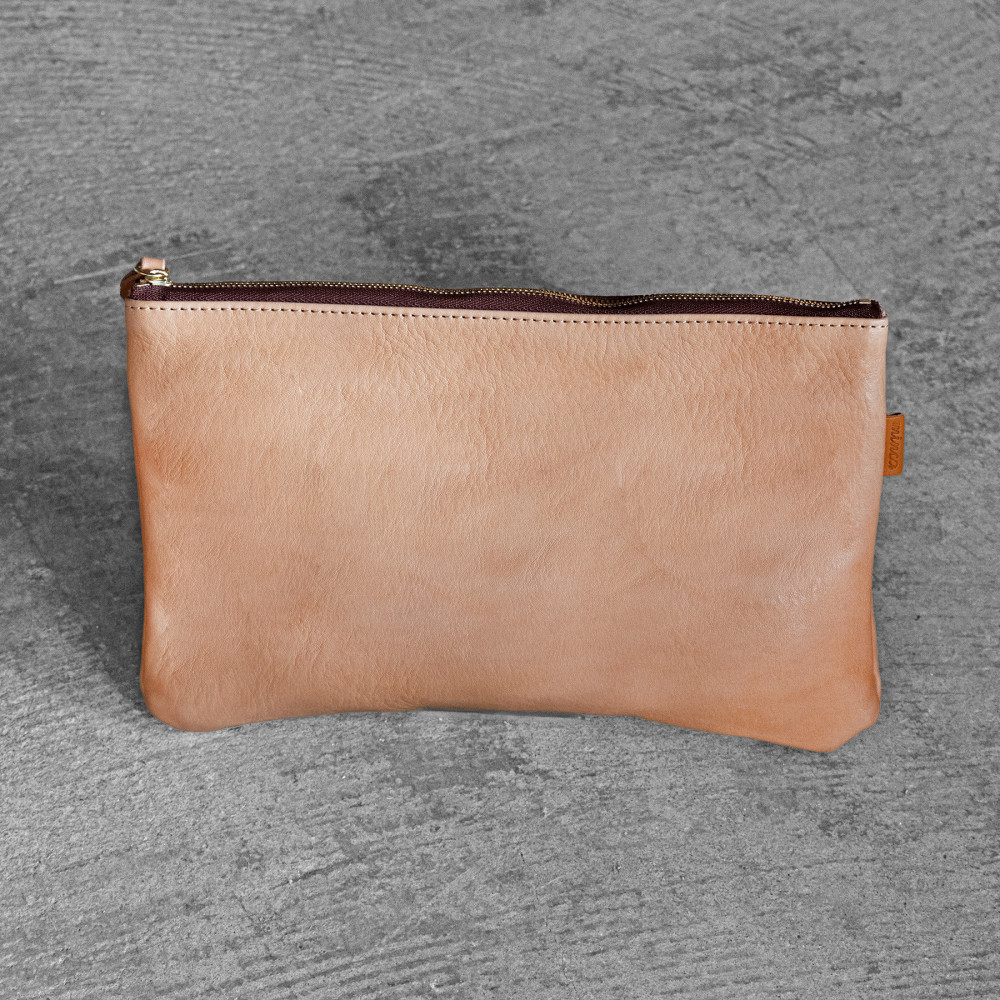 栃木レザー使用｜ソフトな手触り 本革 2way ボディーバッグ｜Body bag｜タン｜minca（全4色）