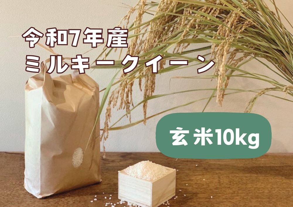 【令和7年産】栃木市岩舟町産ミルキークイーン10kg【玄米】　米　新米　玄米　ミルキー　農家直送　産地直送