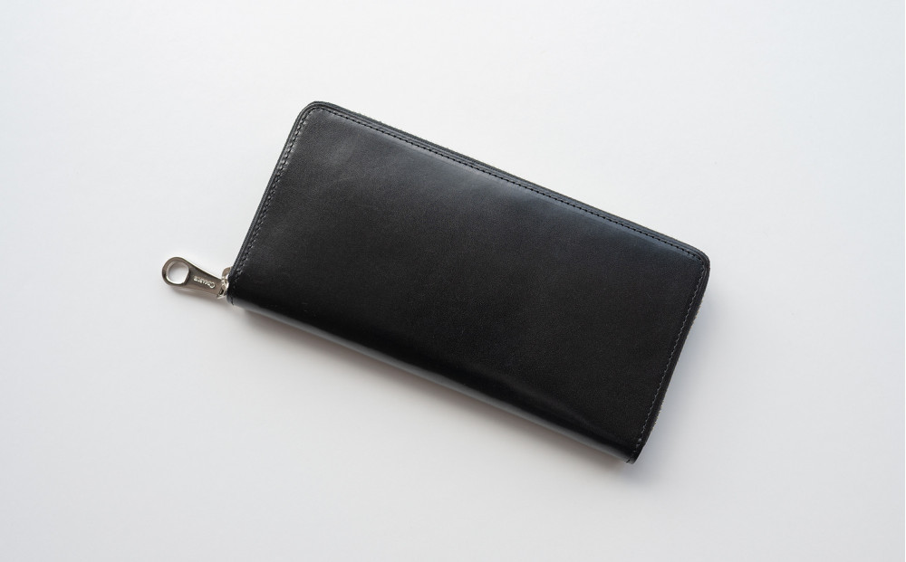 チマブエ　栃木レザー　ラウンドファスナー長財布　【黒】【雑貨 ファッション 人気 おすすめ 】