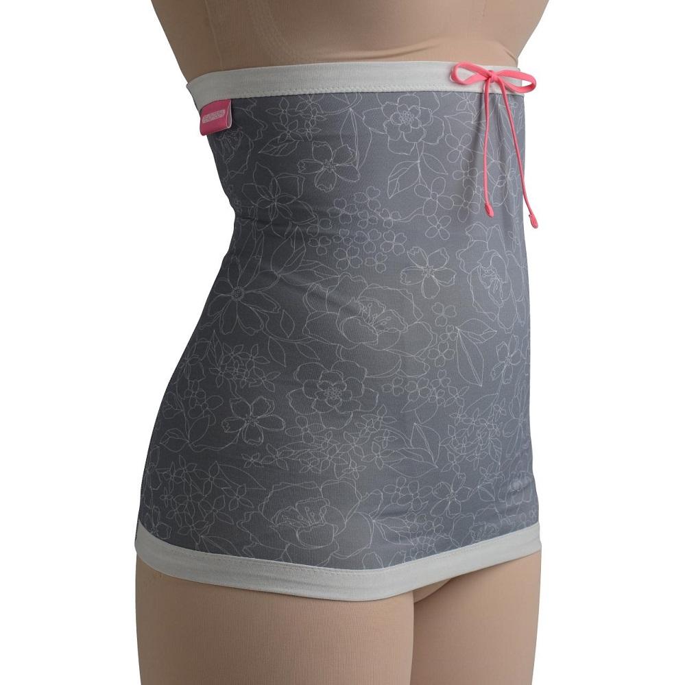 ピーチテックボディ快腹帯で術後のお腹をケア 実体験を基に製品化した腹巻 腹帯 下着【L-LL/フラワーグレー】【衣料 ファッション 人気 おすすめ 】