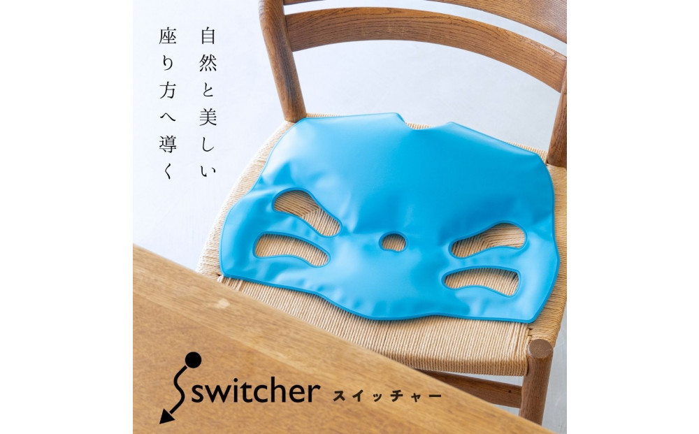 整体師監修 骨盤 クッション スイッチャー (腰ケア 骨盤ケア 腰サポート オフィスチェア）