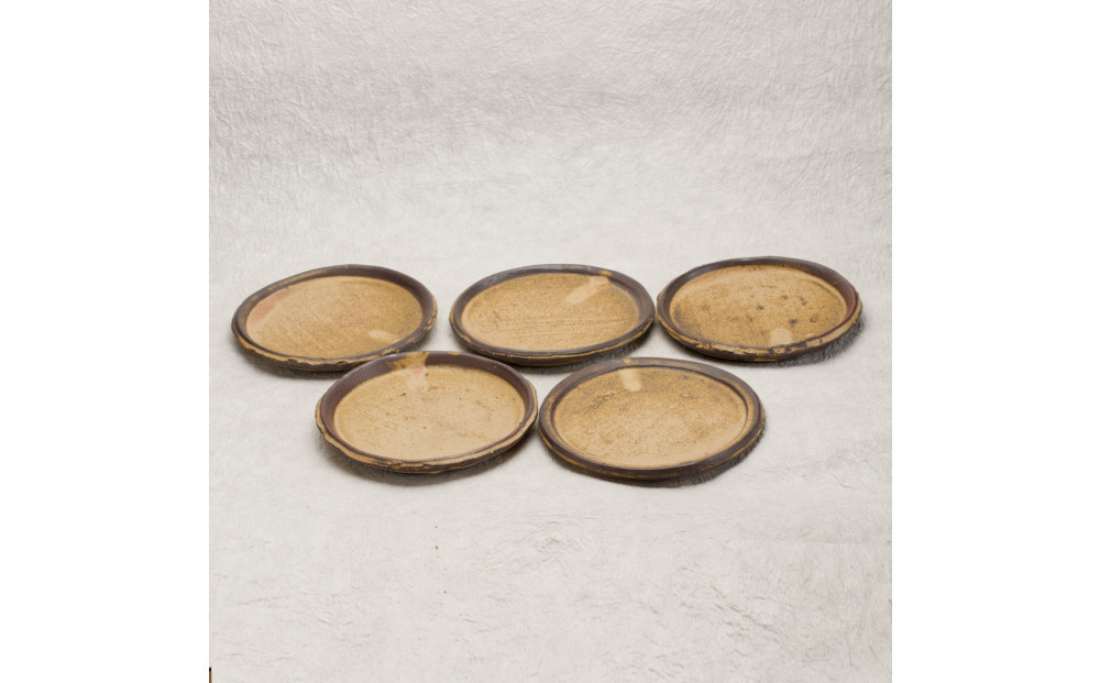 丸小皿５枚セット ｜ 日用品 食器 陶器 キッチン 皿 焼物 人気 おすすめ